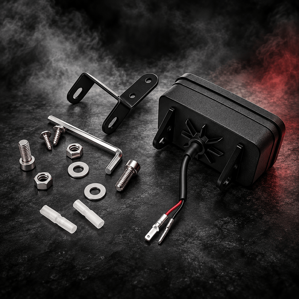 MTN RED BAJA LED Tail Light | Sur-Ron LBX/S | MTN MOTOWORKS E-Moto Performance Parts & Accessories