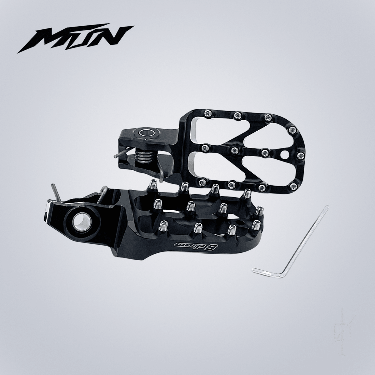 Stark Varg Elite footpegs, 7075-T6 aluminum in five anodized colors