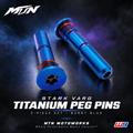 Stark Varg Titanium Footpeg Pivot Pins, Burnt Blue
