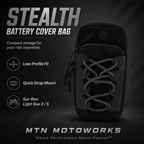 MTN Stealth E-Moto Storage Bag | Universal Strap-Mount Pouch | MTN MOTOWORKS E-Moto Performance Parts & Accessories