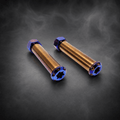 MTN Titanium Footpeg Pivot Pins – Burnt Blue | MTN MOTOWORKS E-Moto Performance Parts & Accessories
