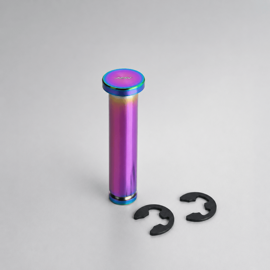 MTN V1 Oil Slick Titanium Footpeg Pivot Pins | MTN MOTOWORKS E-Moto Performance Parts & Accessories
