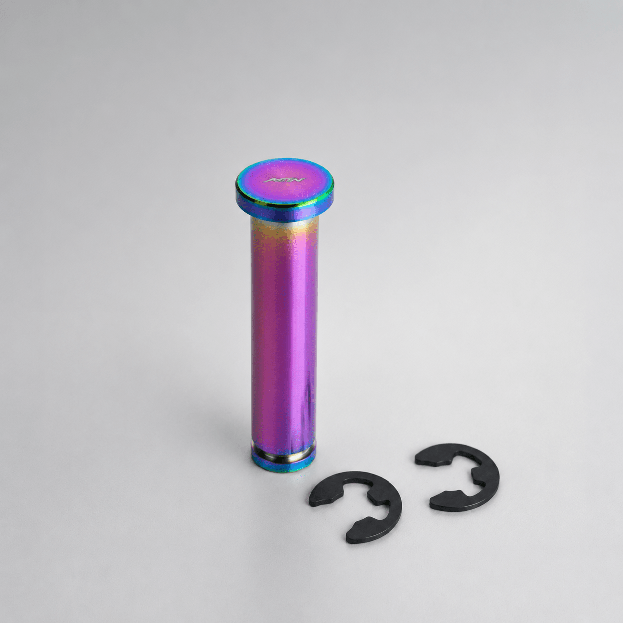 MTN V1 Oil Slick Titanium Footpeg Pivot Pins | MTN MOTOWORKS E-Moto Performance Parts & Accessories