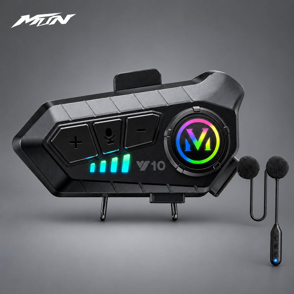 Y10 Bluetooth helmet headset on MTN background