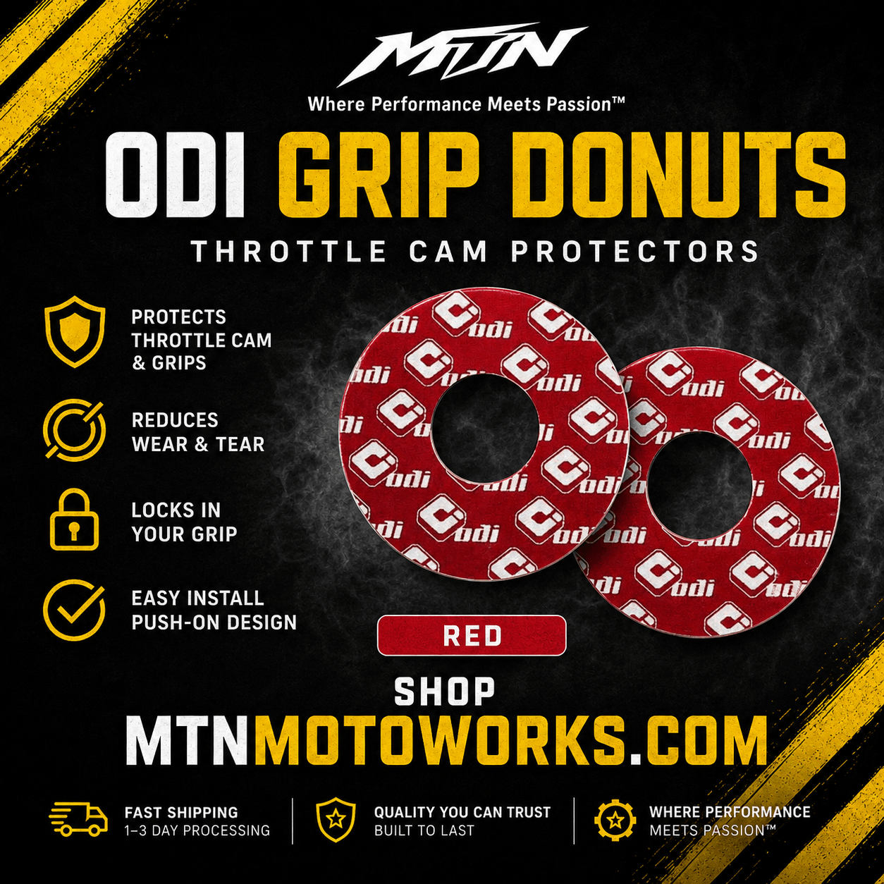 ODI Grip Donuts – Moto & E-Moto Grip Cushions | MTN MOTOWORKS E-Moto Performance Parts & Accessories