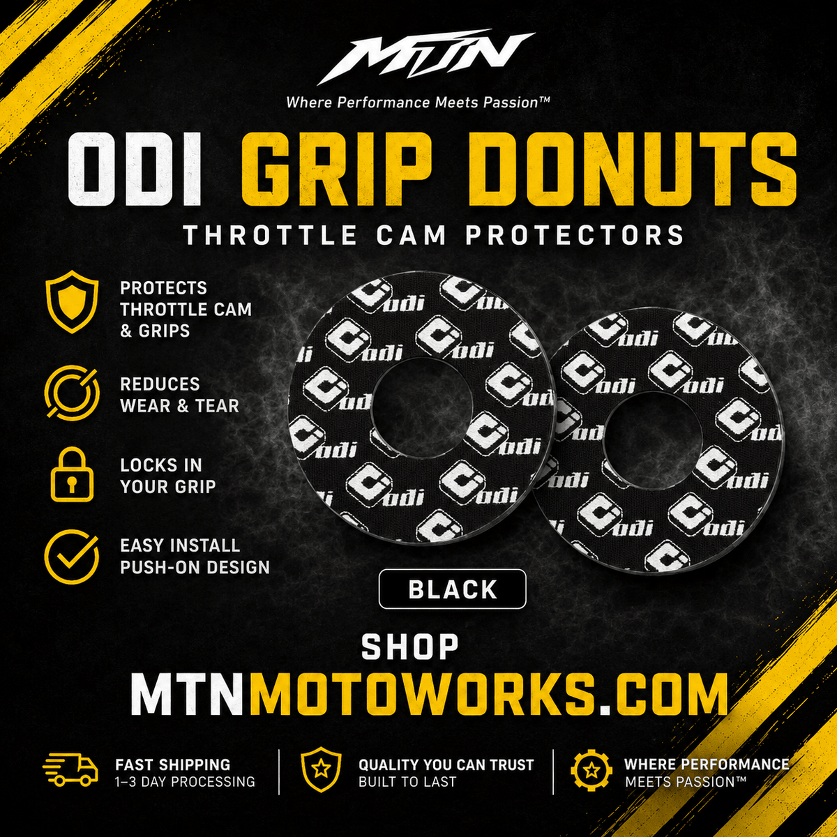 ODI Grip Donuts – Moto & E-Moto Grip Cushions | MTN MOTOWORKS E-Moto Performance Parts & Accessories