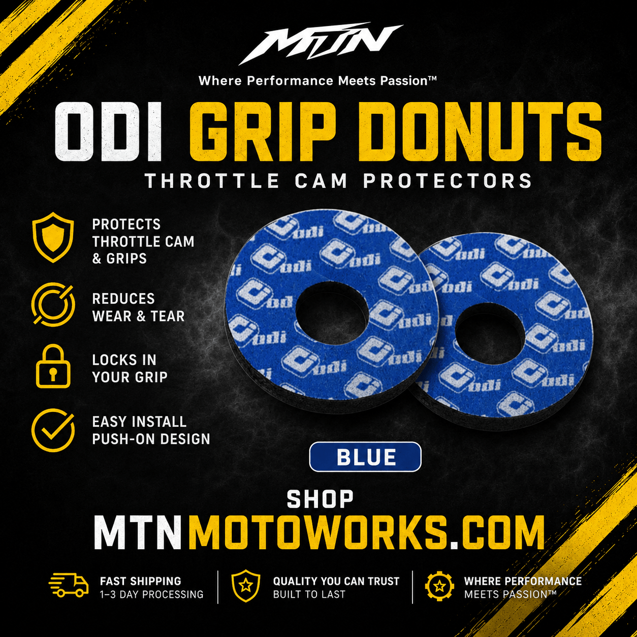 ODI Grip Donuts – Moto & E-Moto Grip Cushions | MTN MOTOWORKS E-Moto Performance Parts & Accessories