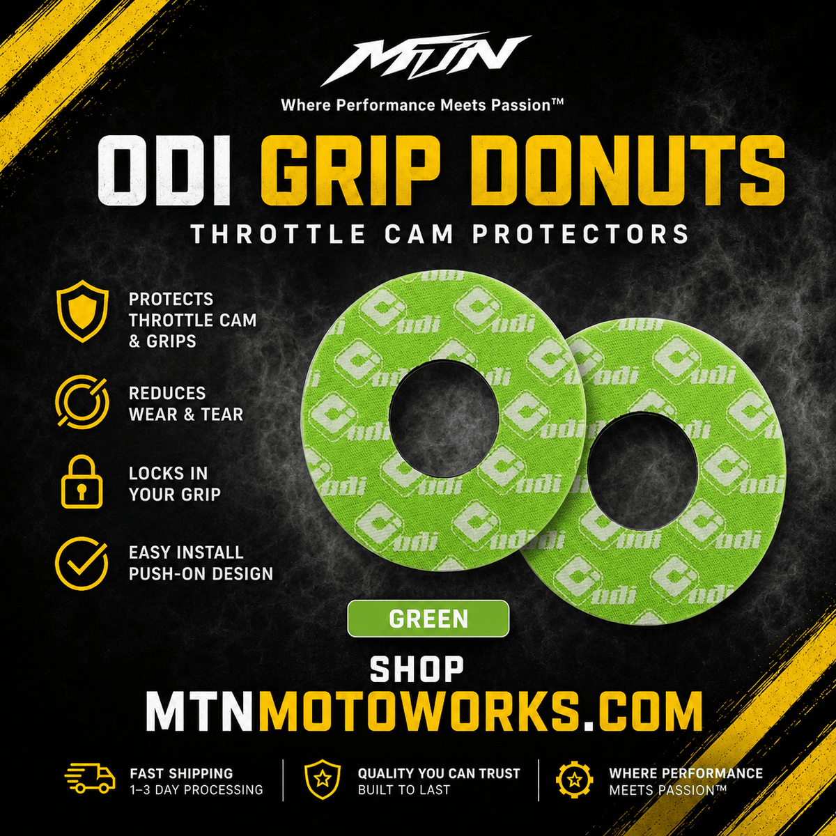 ODI Grip Donuts – Moto & E-Moto Grip Cushions | MTN MOTOWORKS E-Moto Performance Parts & Accessories