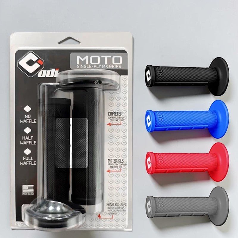 ODI HALF-WAFFLE MX GRIPS | MTN MOTOWORKS E-Moto Performance Parts & Accessories
