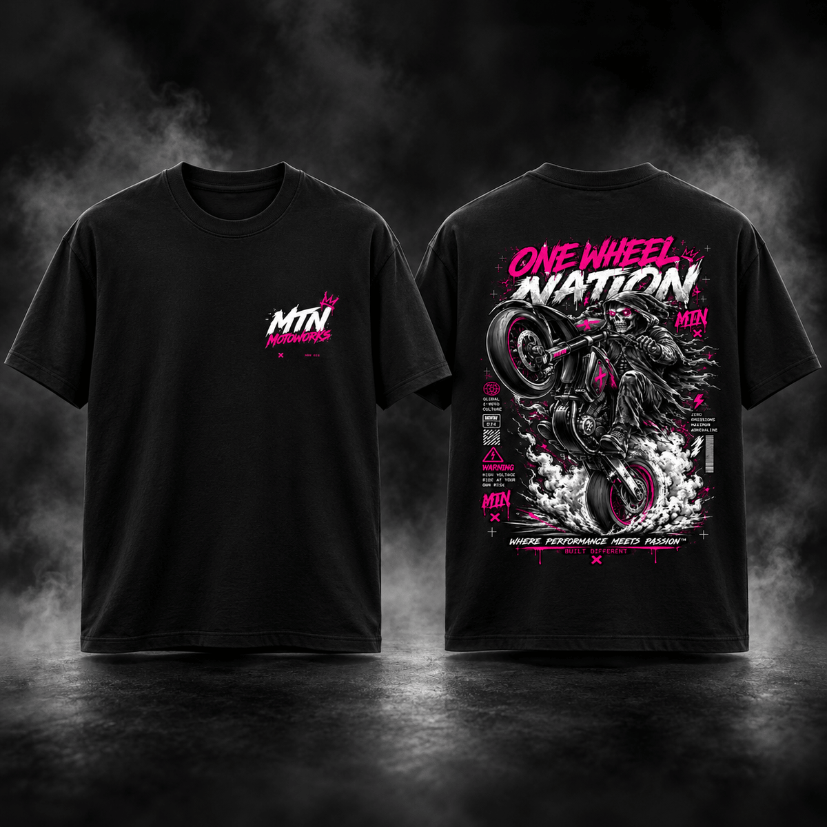 One Wheel Nation Reaper Moto Tee | MTN MOTOWORKS E-Moto Performance Parts & Accessories