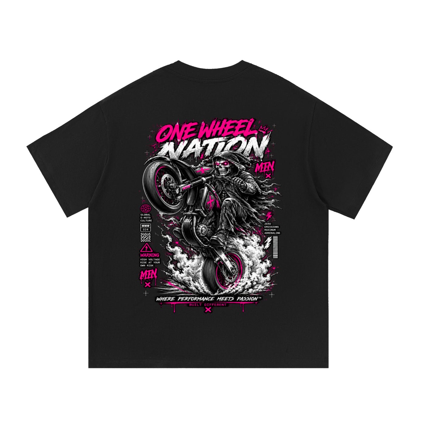 One Wheel Nation Reaper Moto Tee | MTN MOTOWORKS E-Moto Performance Parts & Accessories