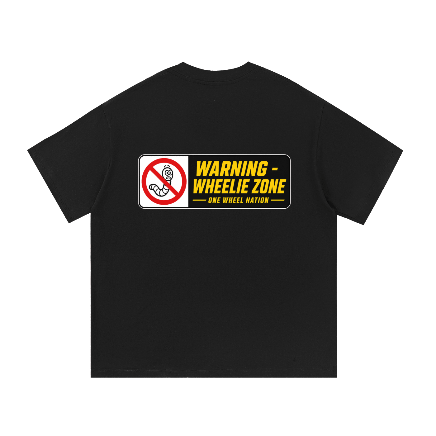 One Wheel Nation - Warning Wheelie Zone Tee | MTN MOTOWORKS E-Moto Performance Parts & Accessories