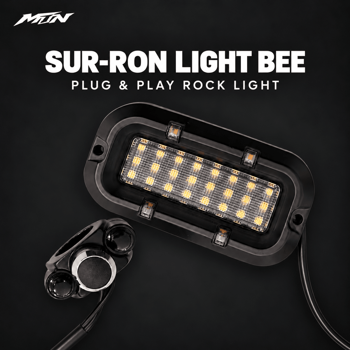 Plug & Play Wide Rock Light | Sur-Ron Light Bee | MTN MOTOWORKS E-Moto Performance Parts & Accessories#