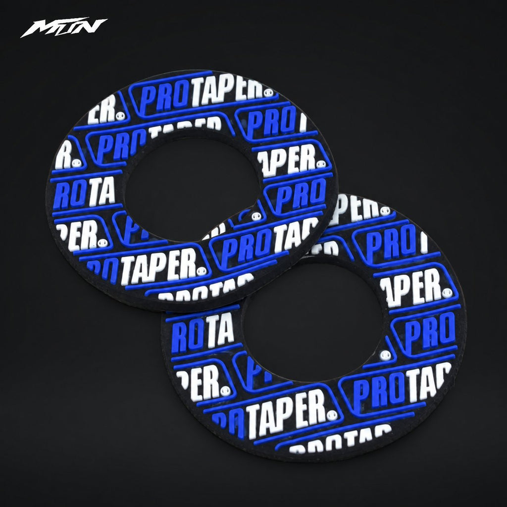 Rubber grip donuts for motocross and e-moto handlebar grips