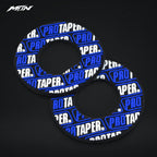 Rubber grip donuts for motocross and e-moto handlebar grips