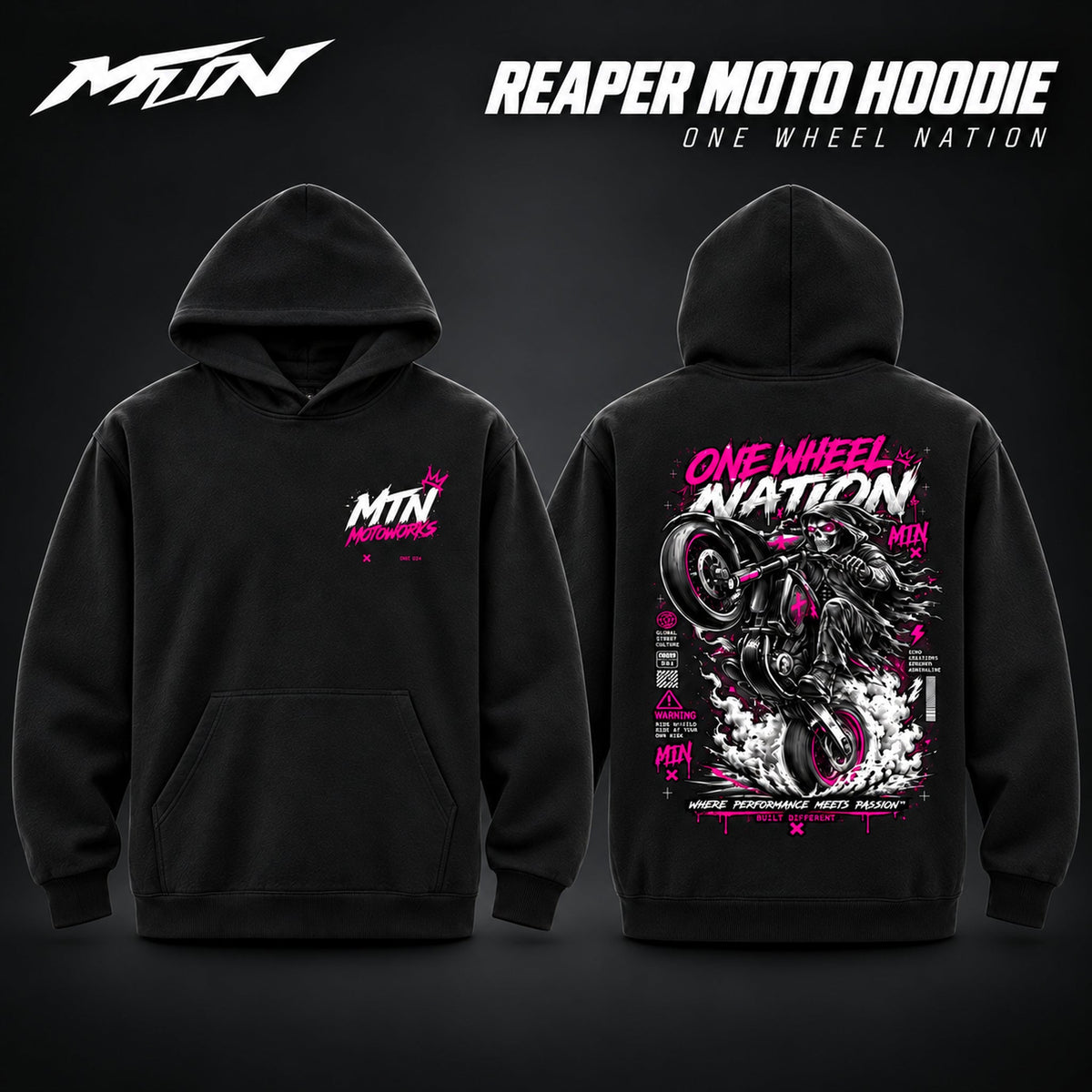 Reaper Moto Hoodie | One Wheel Nation