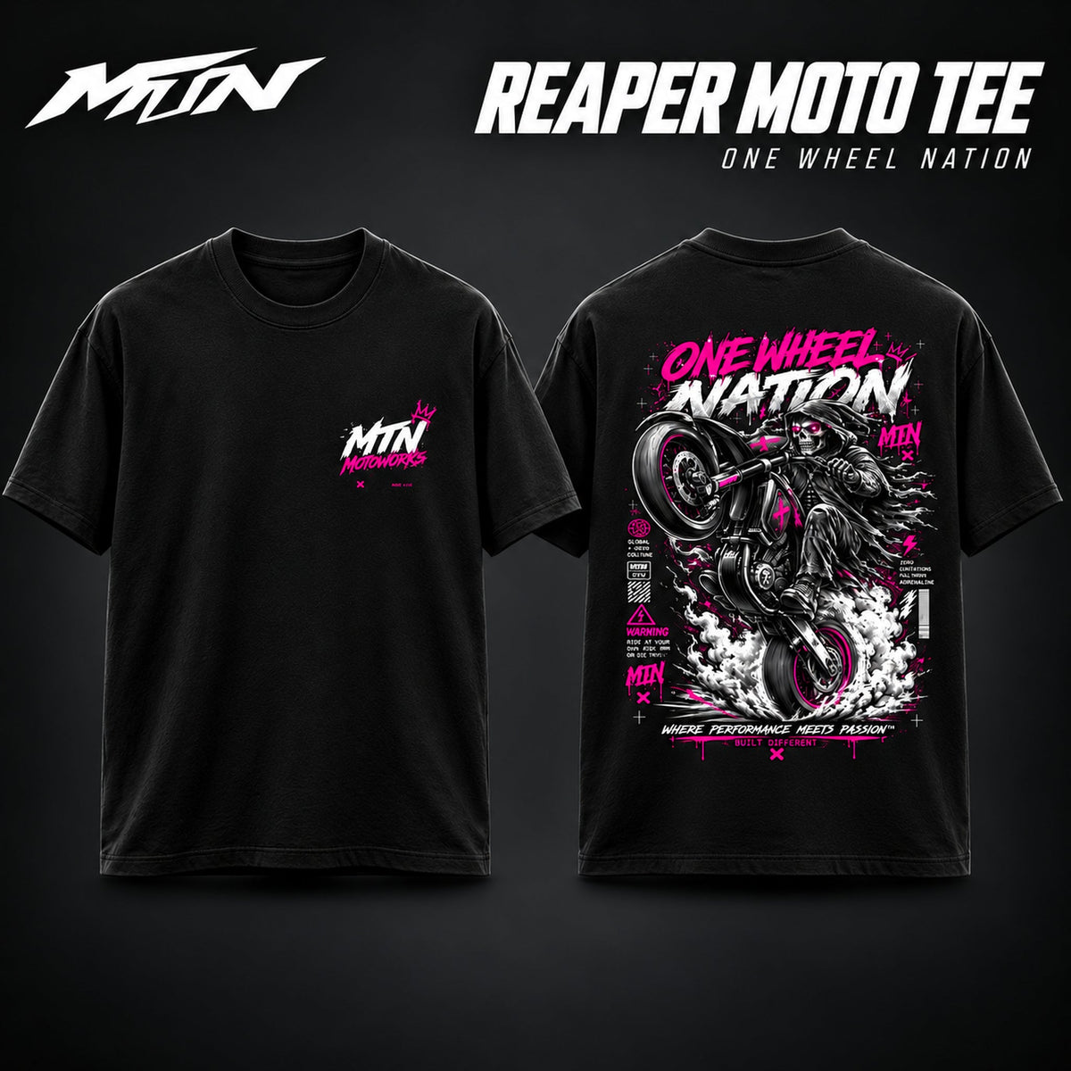 Reaper Moto Tee | One Wheel Nation