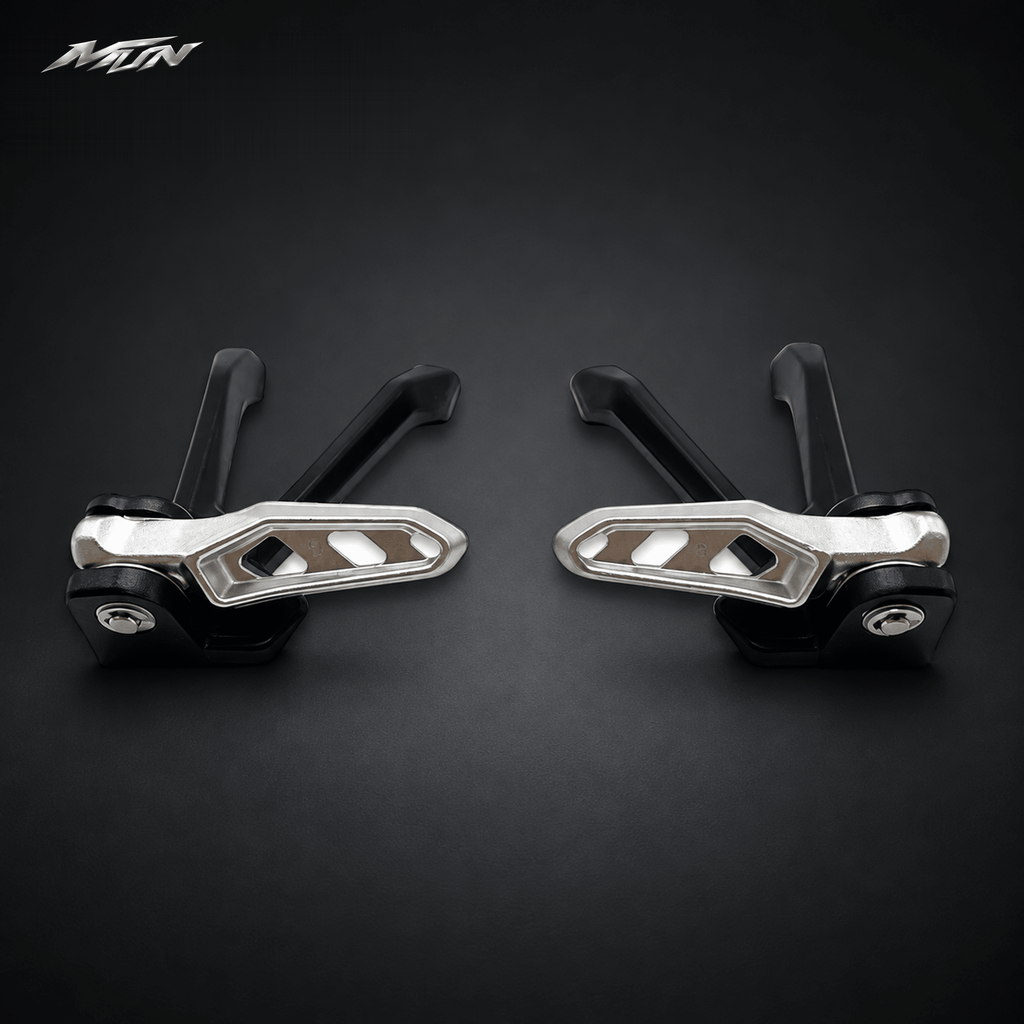 Rear Passenger Footpegs | Folding Aluminum | Sur-Ron Ultra Bee | MTN MOTOWORKS E-Moto Performance Parts & Accessories#