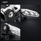 Rear Passenger Footpegs | Folding Aluminum | Sur-Ron Ultra Bee | MTN MOTOWORKS E-Moto Performance Parts & Accessories#