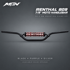 Renthal 809 7/8" Moto Handlebar | RC High Bend | MTN MOTOWORKS E-Moto Performance Parts & Accessories#