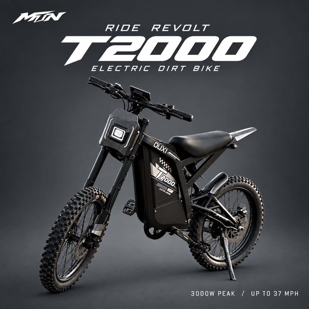 Ride Revolt T2000 Electric Dirt Bike | 3000W | MTN MOTOWORKS E-Moto Performance Parts & Accessories#