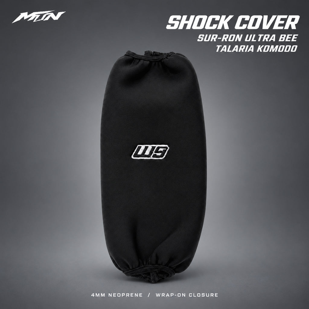 Shock Cover | Sur-Ron Ultra Bee & Talaria Komodo | MTN MOTOWORKS E-Moto Performance Parts & Accessories#