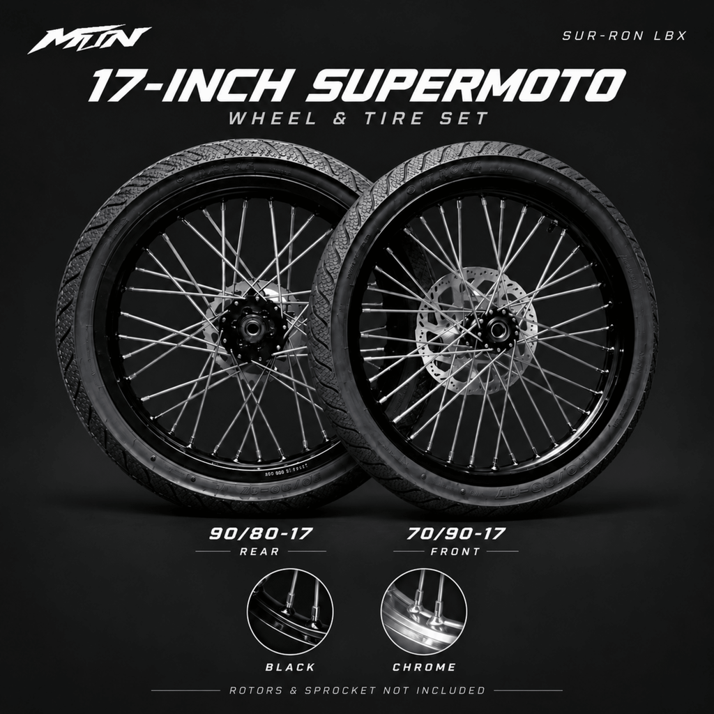 Sur-Ron LBX 17-Inch Supermoto Wheel & Tire Set
