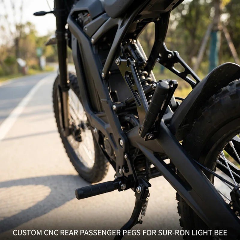 Surron Light Bee Passenger Pegs | MTN MOTOWORKS E-Moto Performance Parts & Accessories