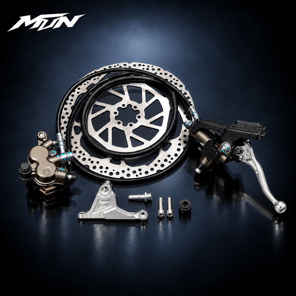 SUPER73 brake upgrade kit, Ultra Bee-style lever and hose
