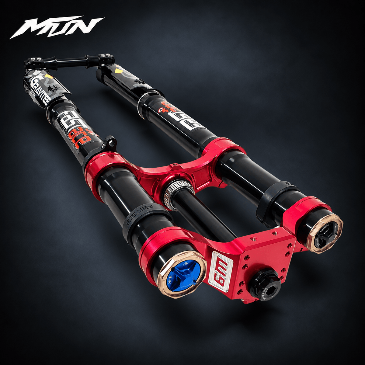 Warp 9 FastAce Fork & Triple Clamp Bundle – Red