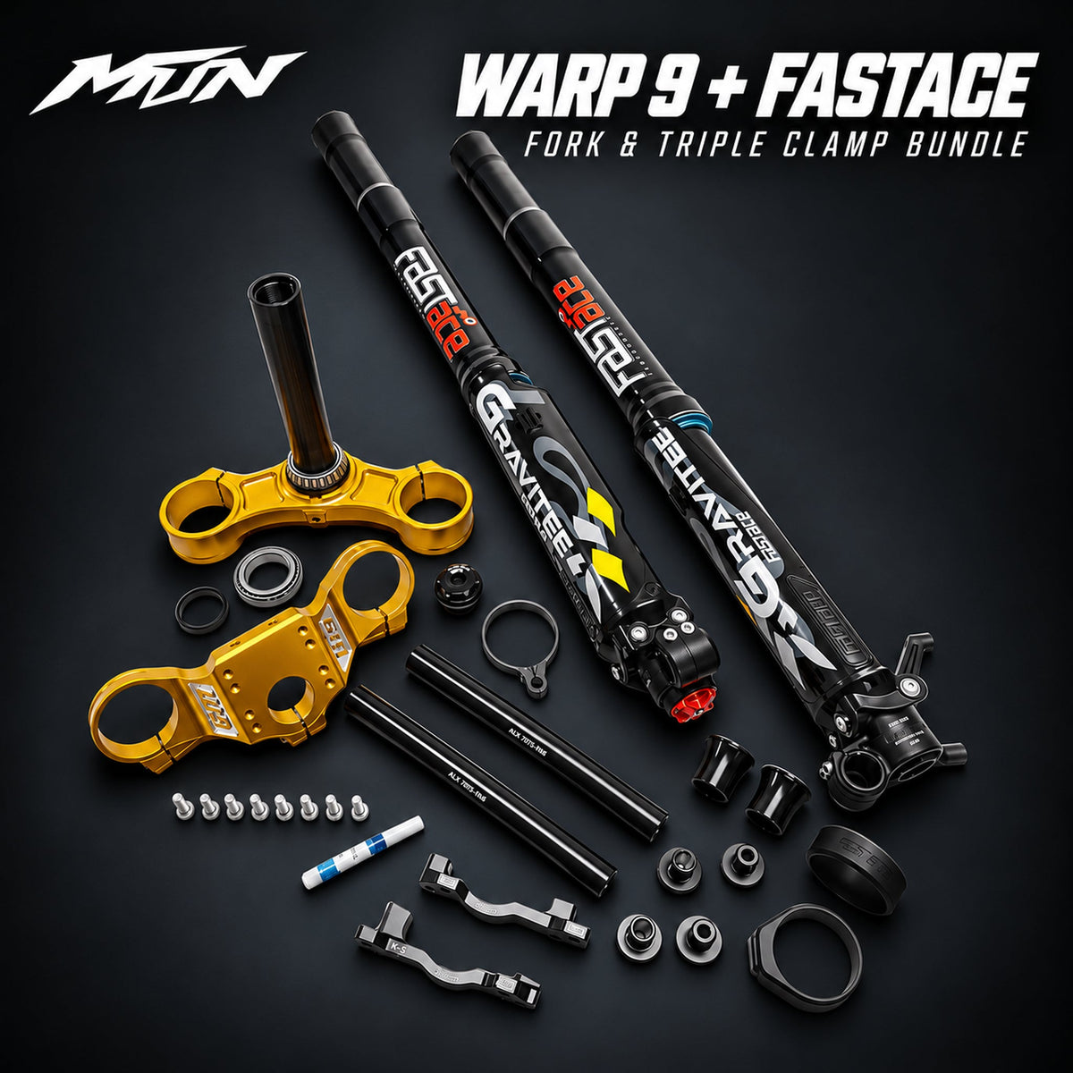 Warp 9 FastAce Fork & Triple Clamp Bundle