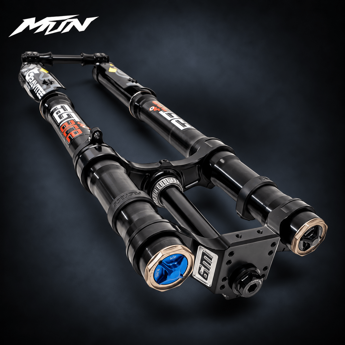 Warp 9 FastAce Fork & Triple Clamp Bundle – Black