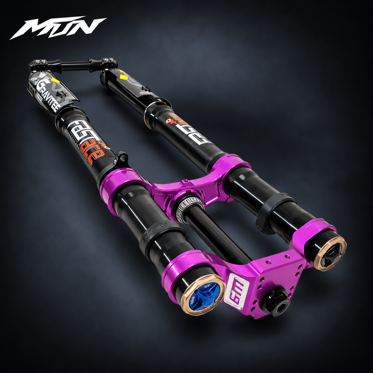 Warp 9 FastAce Fork & Triple Clamp Bundle – Purple